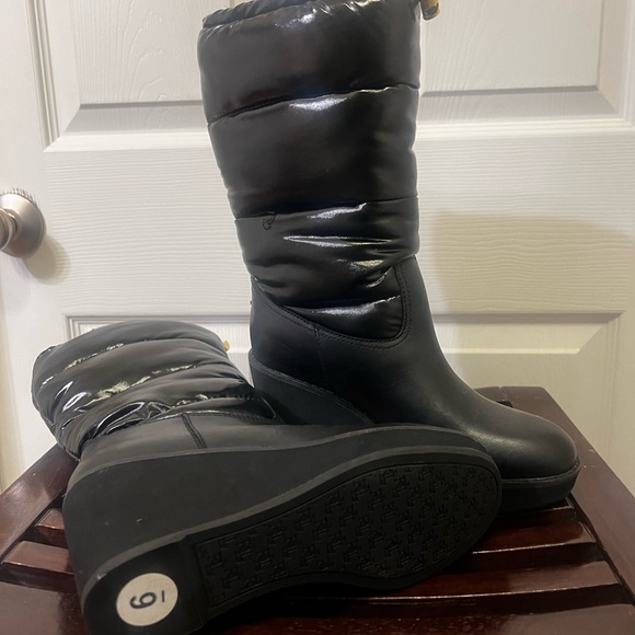Ralph Lauren Rudee black water resistant leather boots, size 6, brand new! - Picture 10 of 13